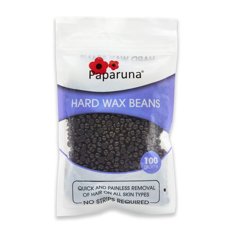 Hard Wax Beans Chocolate 100g Bag, Wax Warmer Beads - for Hair Removal Bikini/Body/Leg/Back/Face/Chest/Facial/Eyebrow/Nose/Brazilian