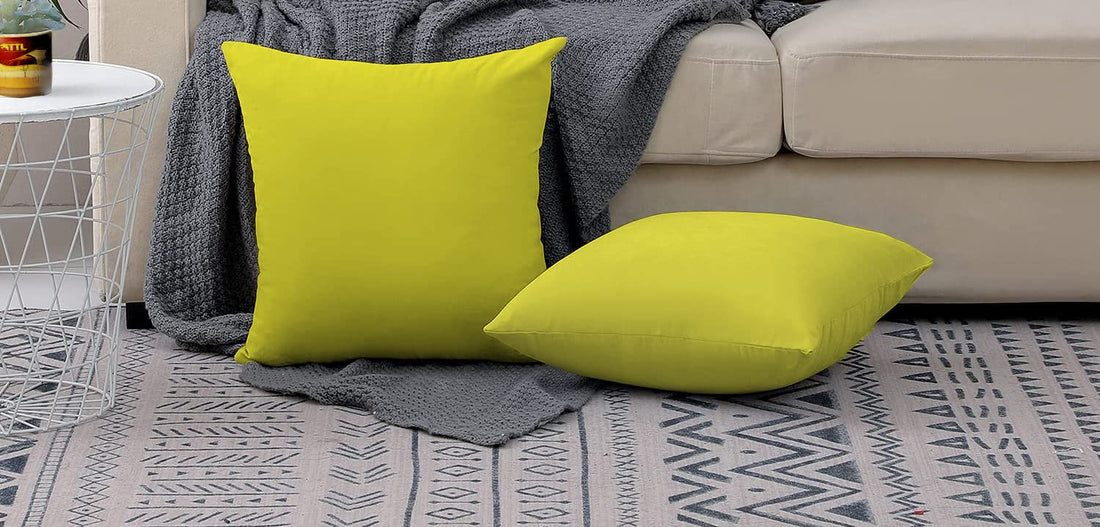 Tigers Trade Lines Decoration Pillow Set -Cotton with super soft fiber filling- from (45cm*45cm, Yellow)