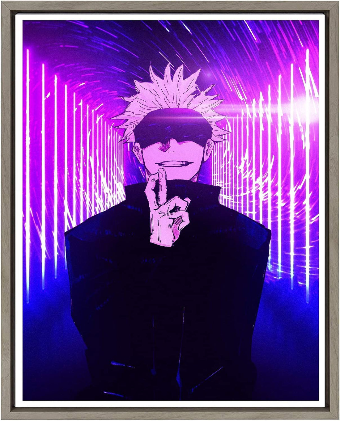 Gojo Jujutsu Kaisen Anime Picture Photo Poster Uv Coated Art Print,8 x 10 Inches,No Frame