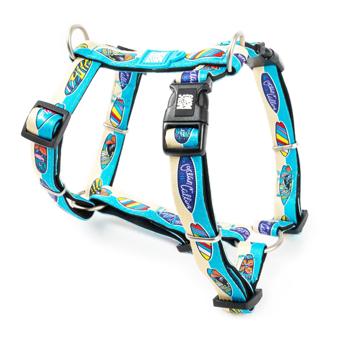 Max & Molly Urban Pets H-Harness - Design Aloha/L SIZE