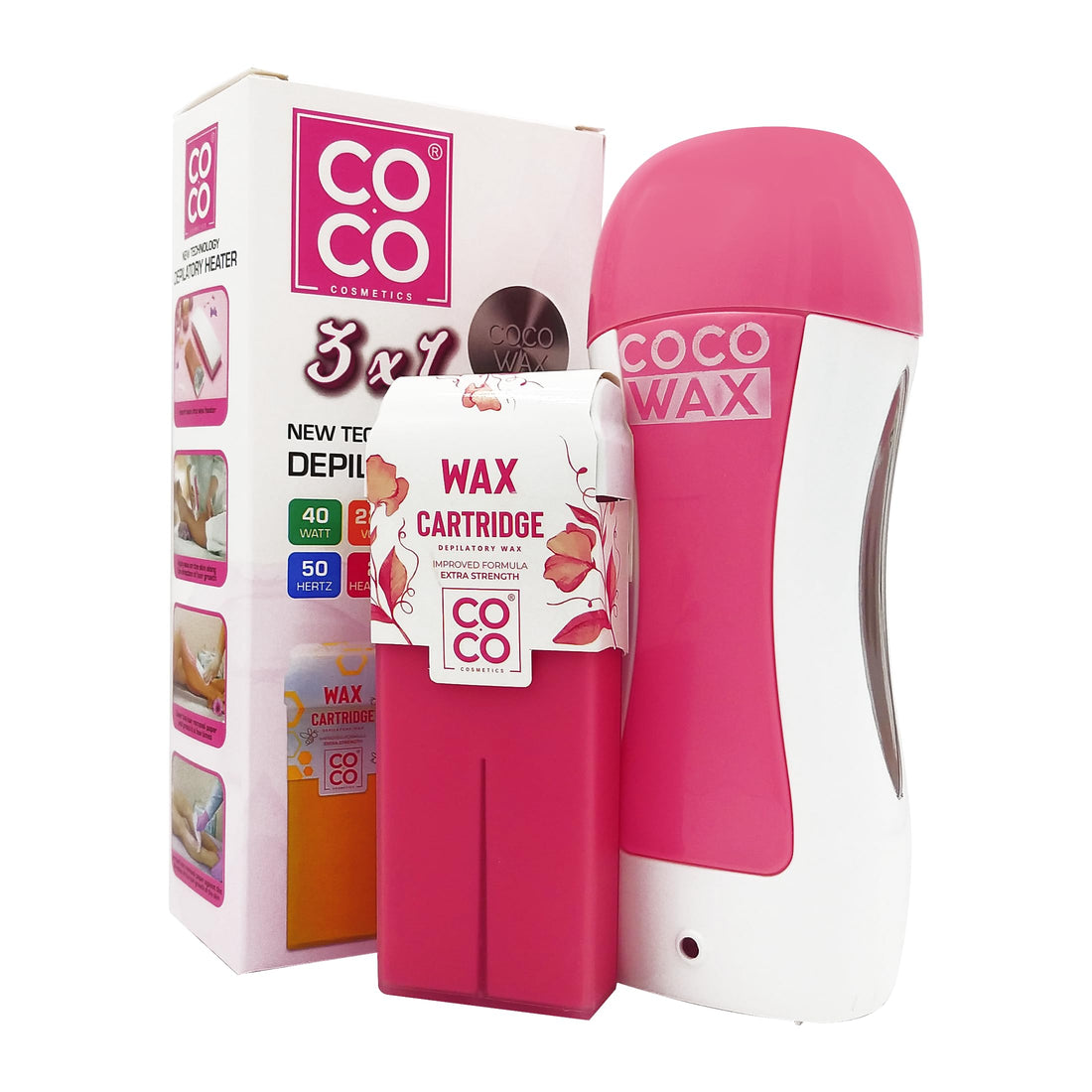Coco Wax Depilatory Heater 40W - 3 IN 1