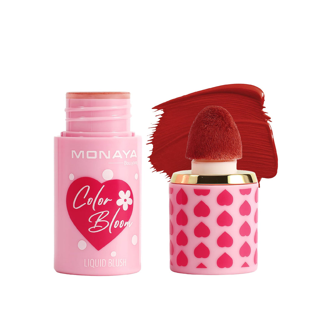 Monaya S004 Color Bloom Liquid Blush Makeup for Cheeks Matte Finish (S207#)