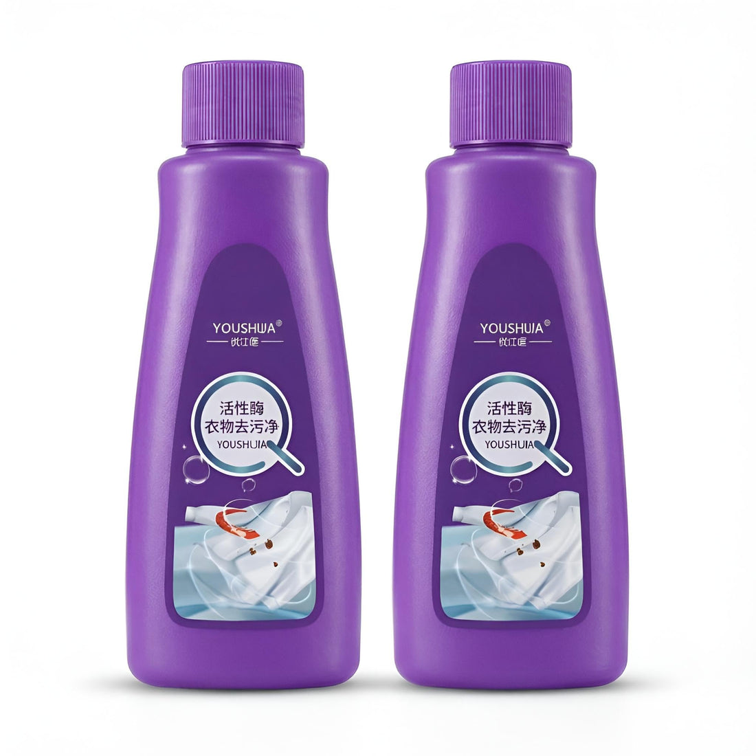 Active Enzymes - High-performance stain remover liquid that tackles greasy marks with precision. The 120ml container holds a potent mix that works on contact to restore garment appearance.. (2 Piece)