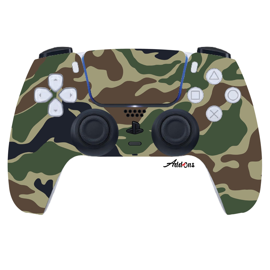 Add-Ons PS5 Camouflage #1 Skin Sticker Compatible with PlayStation 5 Controller