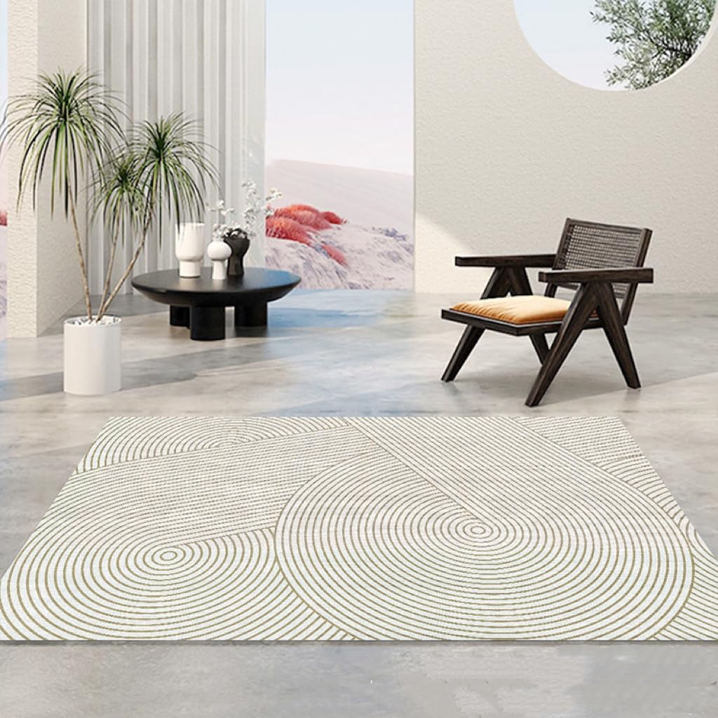 LESTER Waterproof,anti slip Rug modern design off-white 60x160cm