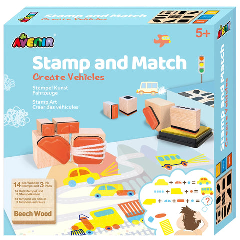 AVENIR Stamp & Match Create Vehicles