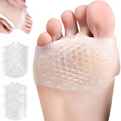 Tazweeq Metatarsal Pads for Women Mens, 3 Pairs of Forefoot Pads, Reusable Silicone Gel Metatarsalgia Cushions Foot Pads, Supports Feet Pain Relief