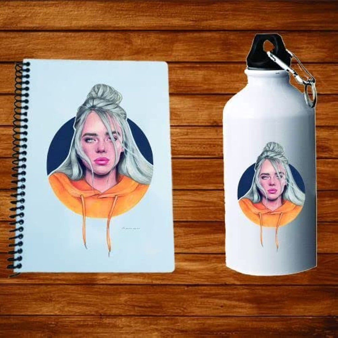 Note Book - Water Bottle - Billie Eilish -va1