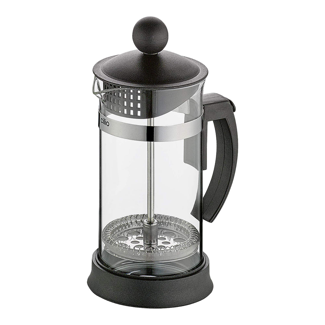 Cilio Mariella Glass French Press with Stainless Plunger and Filter System, 12-Ounce