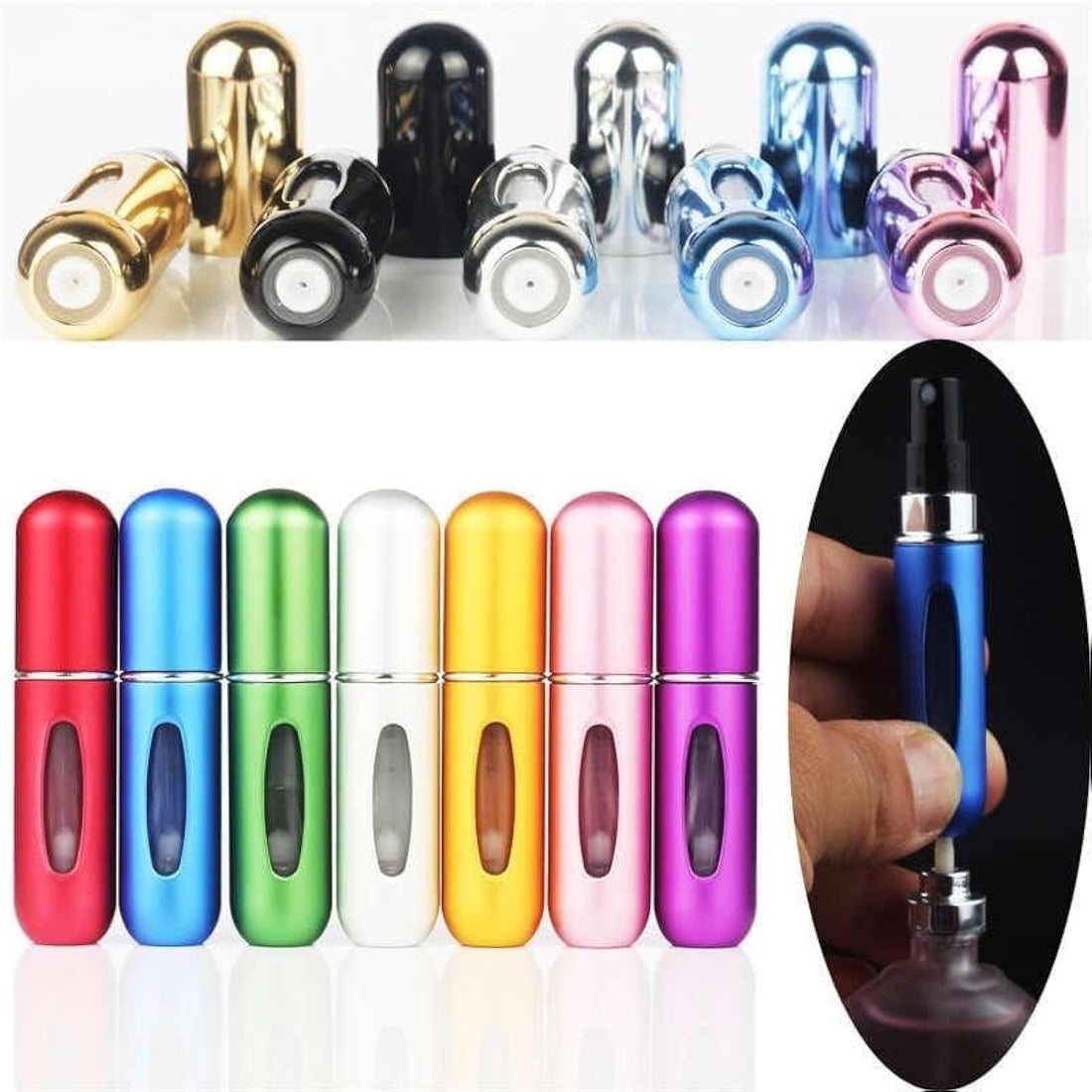 Portable Travel Perfume - Mini Perfume Atomizer - Portable Perfume Spray Can - Mini Perfume Bottle - Travel Perfume Atomizer - Refillable Perfume Box Generic