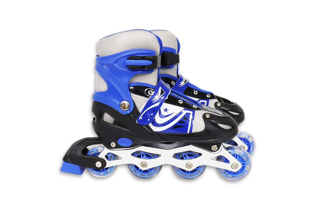 Sporty roller skate shoes size m -blue