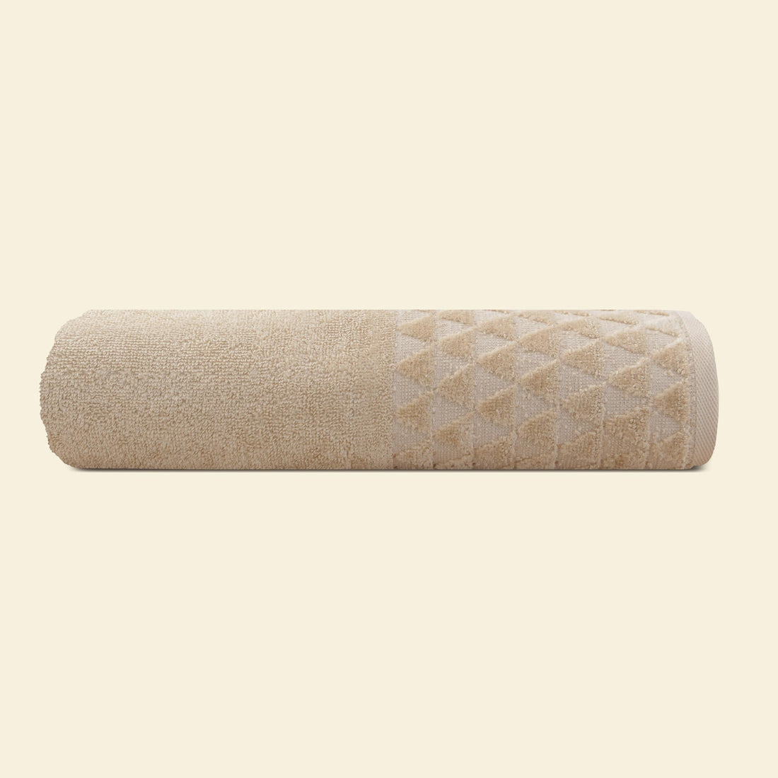 Morano Legacy Bath Towel 90X150 Cm 100% Cotton Soft Absorbent Towel For Bathroom, Hotel And Spa Use Contemporary Design Quick Dry Comfortable Texture Elegant, Premium Quality Fabric (Beige)