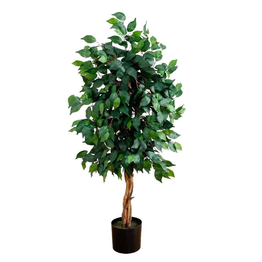 Nearly Natural 5299 Ficus Silk Tree, 4-Feet, Green