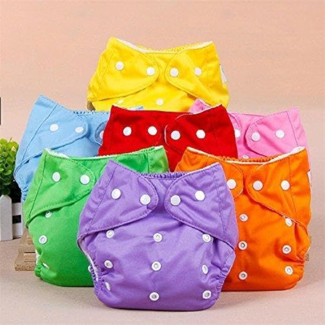 Reusable Cloth Diapers (2 Pack) Adjustable Baby Washable Diapers with Best Store Supplier, Wanda.Store