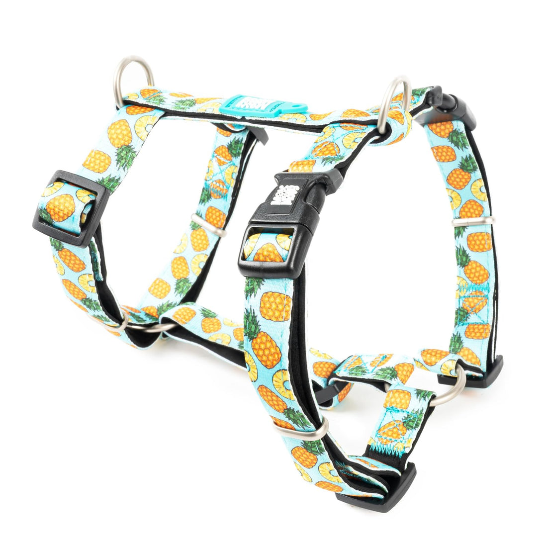 Max & Molly Urban Pets H-Harness - Design Sweet Pineapple/L SIZE