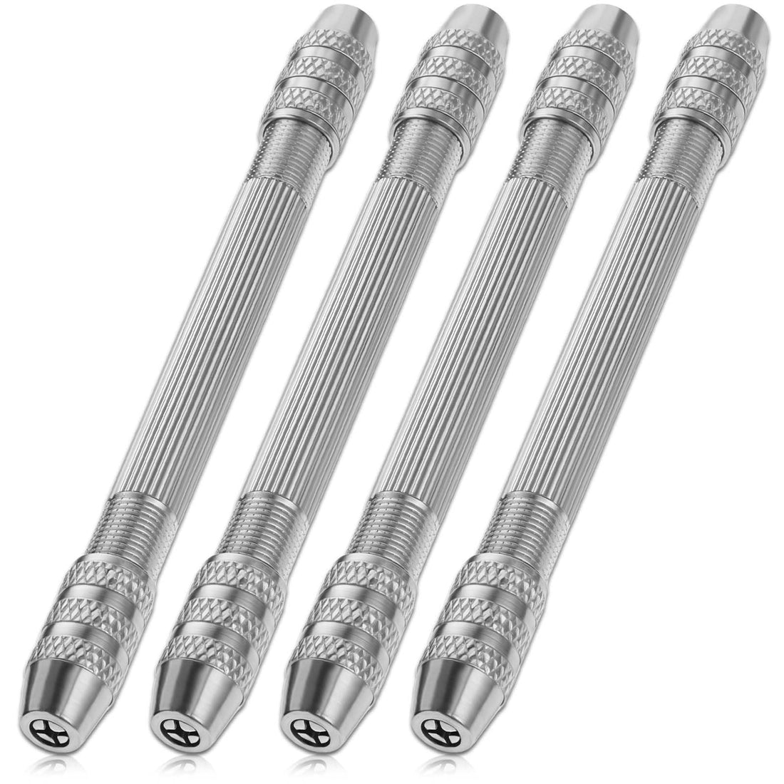 4 Pcs Double-Ended Pin Vise DIY Hand Drill Pin Vise Wire Twisting Tools for Jewelry Making Mini Pin Vise for Winding Copper Wire Jewelry Making Tools