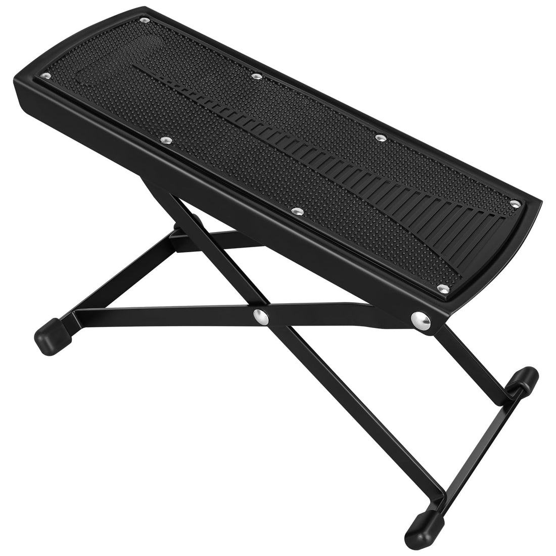 1/2/4 Pack Guitar Foot Stool, 6 Position Height Guitar Foot Rest, Adjustable Guitar Rest Step Footstool with Rubber End Caps and Non-Slip Rubber Pad for Classical Electric Guitar(1 Pack)