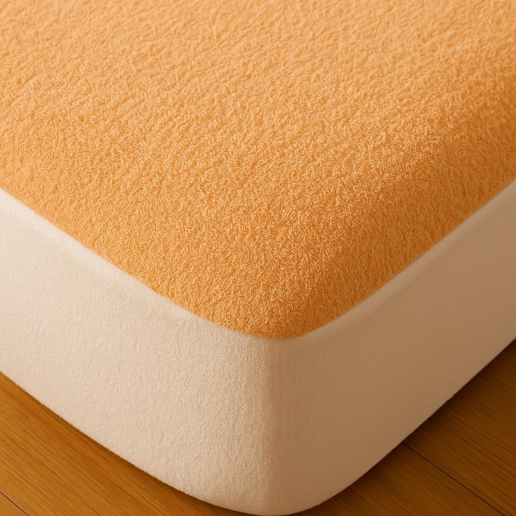 Princess Waterproof Mattress Protector (Orange, 140x200cm)