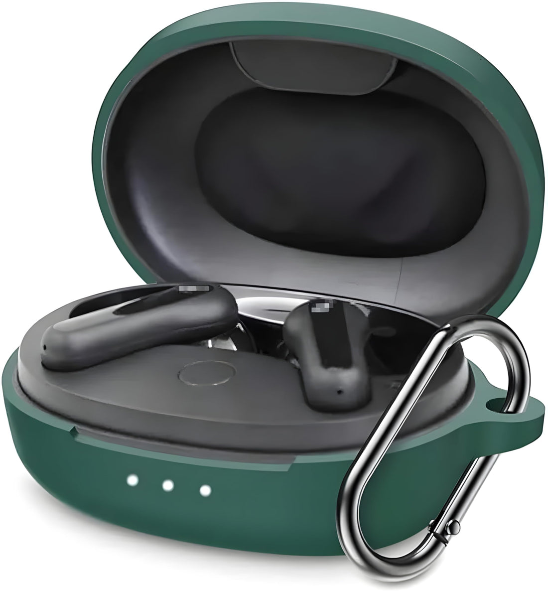 Next Store Silicone Case Compatible with Anker life P2 mini Earbuds, with Keychain Strap, Full Protection, Attractive Design, Perfect for Everyday Use(Green)