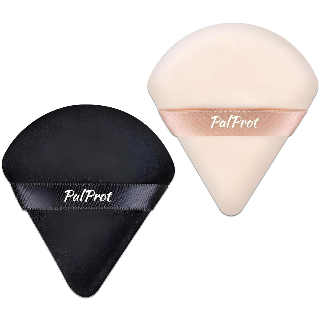 Small Triangle Velvet Makeup Napkin for Powder - Perfect for Holding Loose Powder Under Eyes, These Soft Triangle Shaped Makeup Napkins Come in a Variety of Colors (2 Pack)