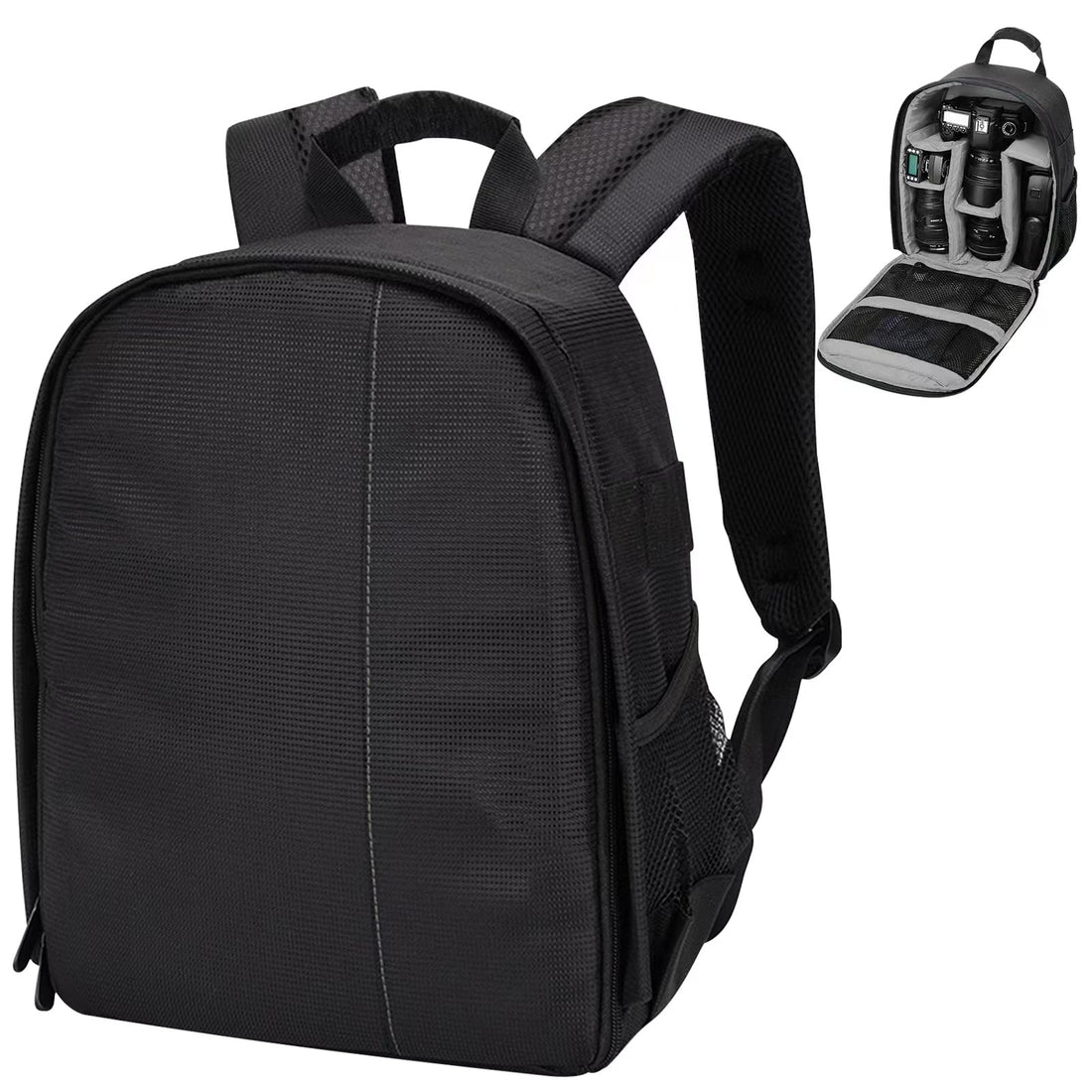 Camera Backpack Professional Camera Bag for DSLR/SLR Mirrorless Camera, Photography Backpack Case for Women Men Photographers, Camera Case Compatible with Canon Nikon Sony Digital Lens (Grey)