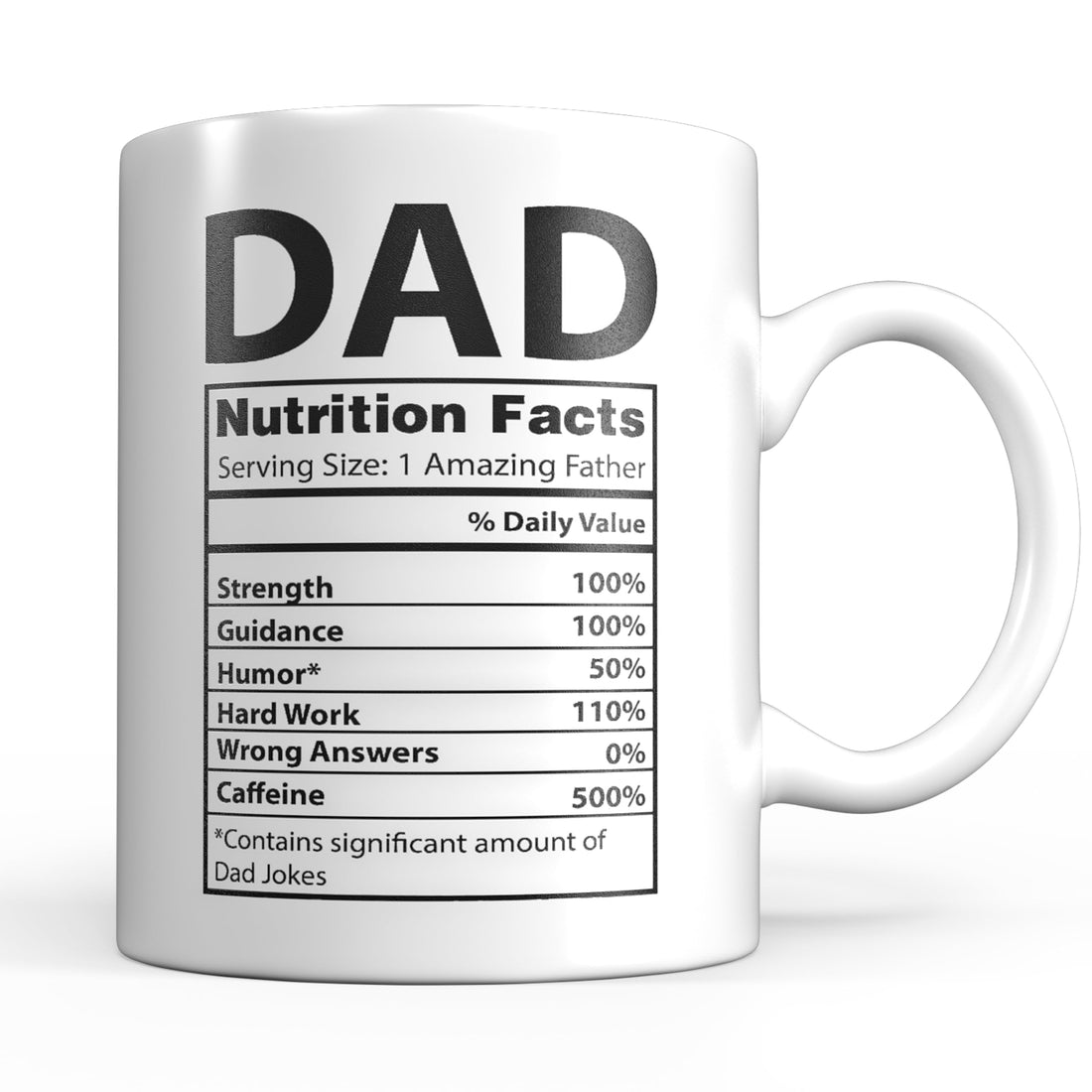 Dad Mug - White 11oz - Dad Gifts from Daughter - Best Dad Mug for the World's Best Dad - Ceramic Coffee Mug for Father