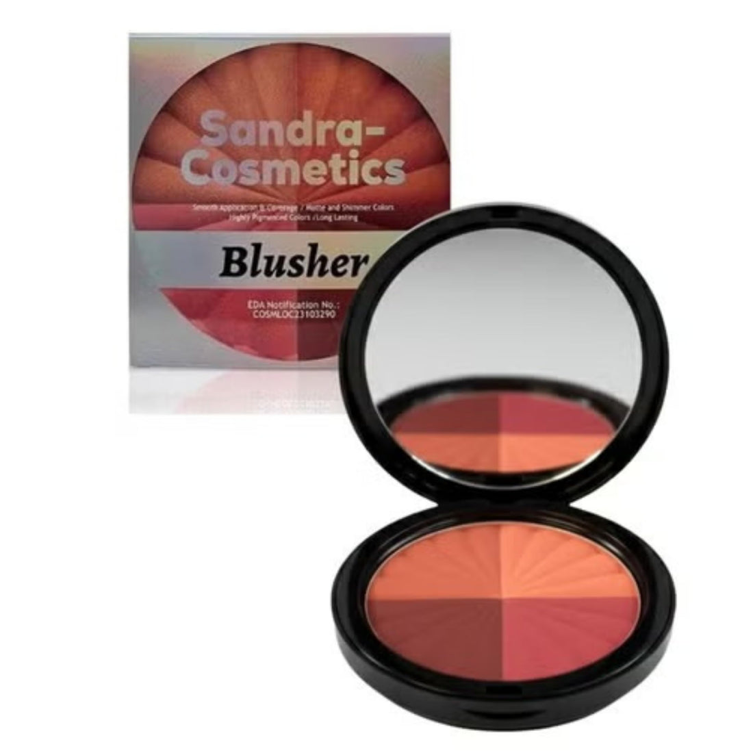 4-Color Blush Palette – Multi-Shade Natural Cheek Color, Smooth Blendable Powder for Long-Lasting Fresh Look – Professional Makeup Compact