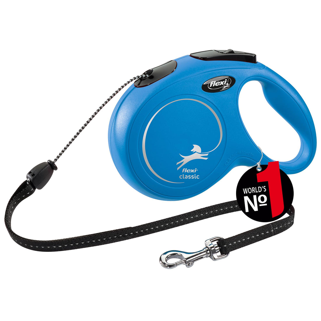 Flexi New Classic M Cord 8m blue