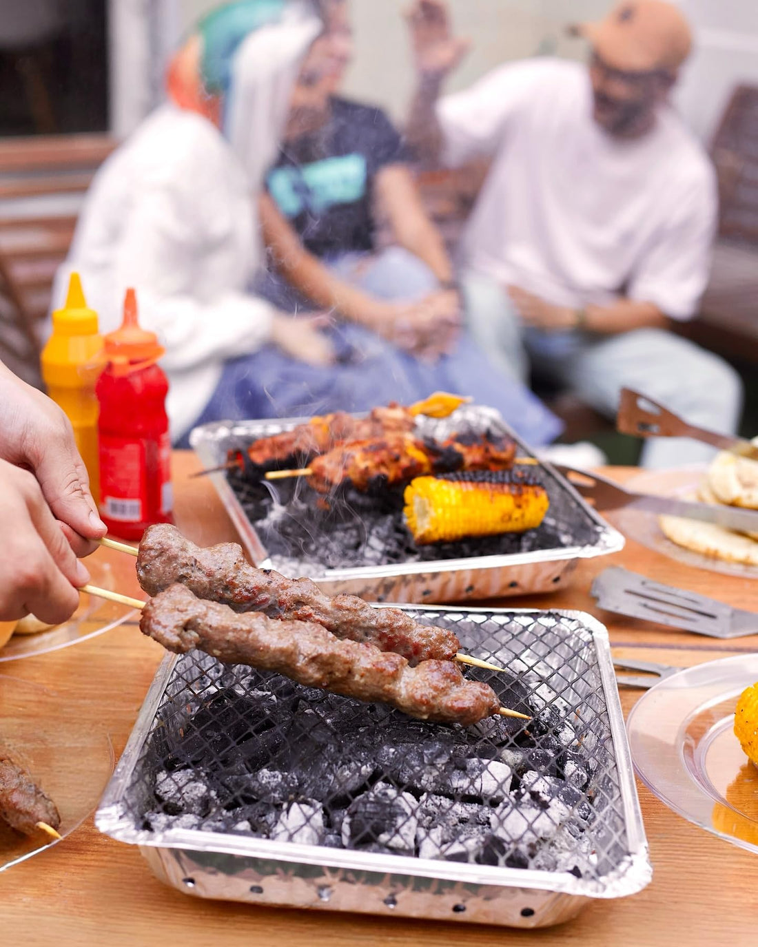 Disposable Instant Charcoal Grill, Ideal for Trips and Camping, Ready to Use (1)