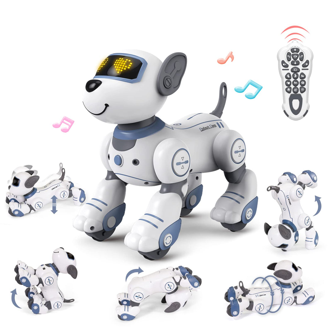 Remote Control Robot Dog Toy That Acts Like A Real Dog,Robo Dog with Touch Function,Dancing&Walking in Carpet,Imitate Animal Mini Pet Robotic Puppy,Juguetes for 3 Years Old Christmas/Birthday Gift