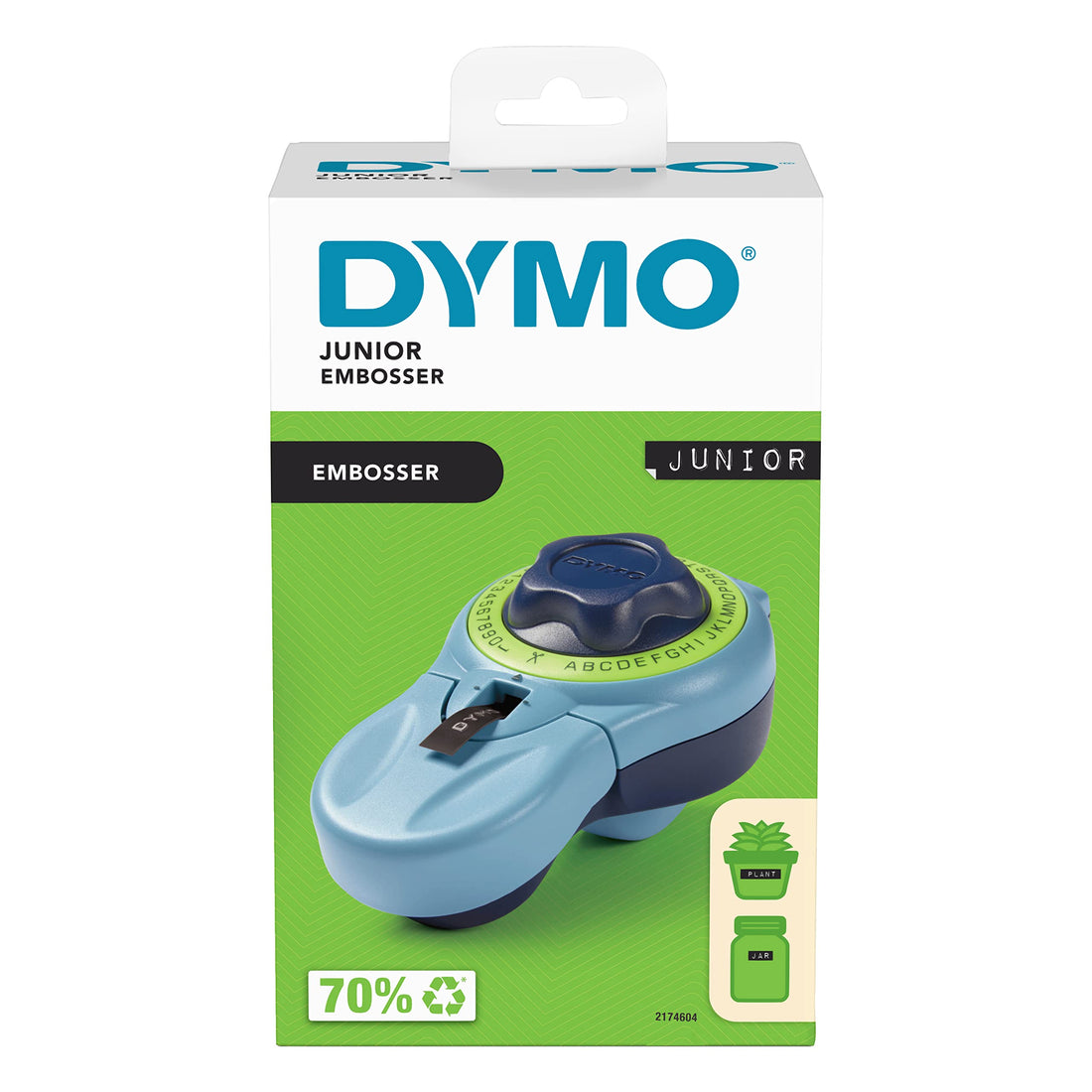 DYMO Junior Embossing Label Maker – Grey/Black – NO. 2174602