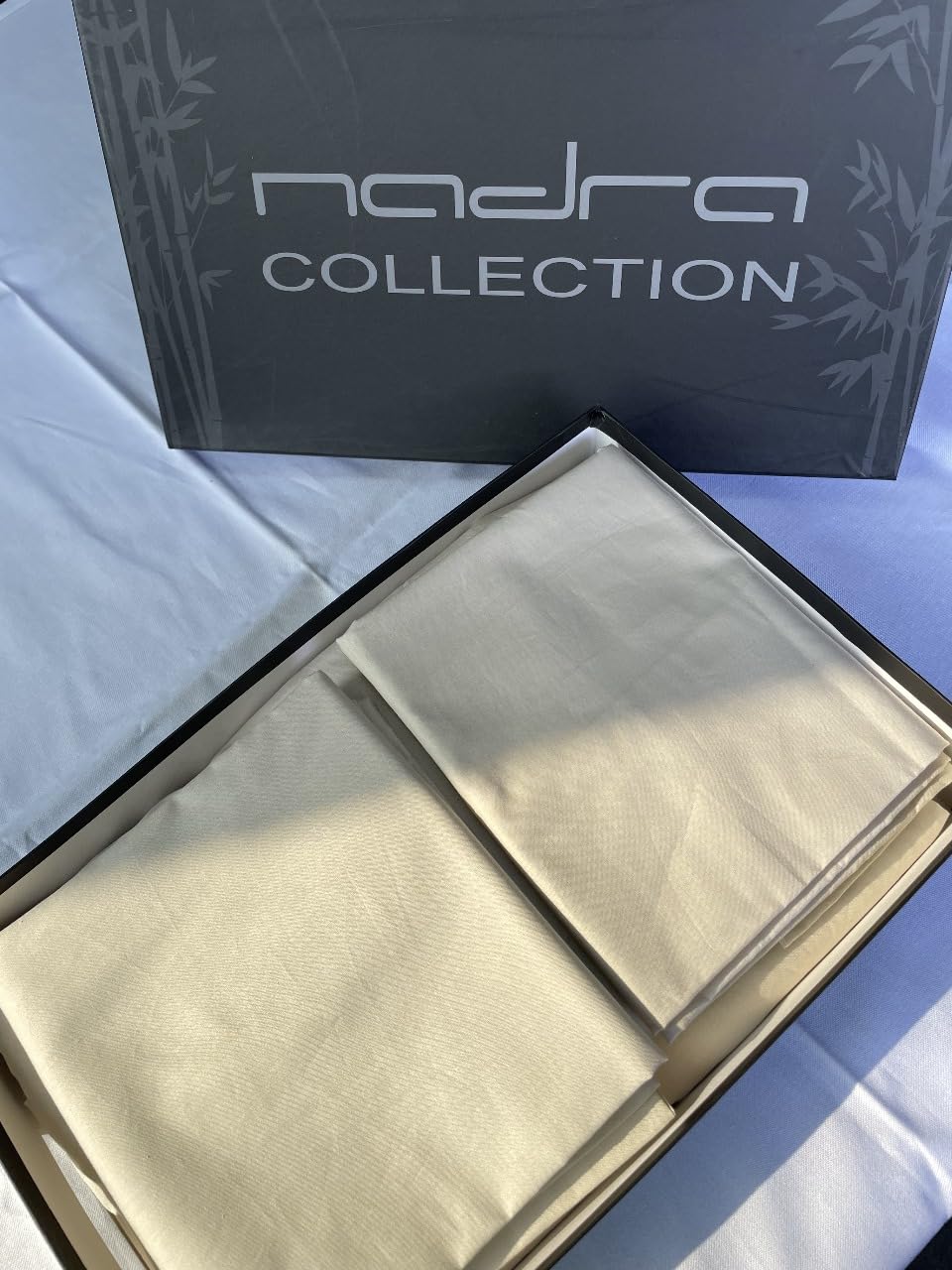 Single Bed Sheet Set 100% Egyptian Cotton 3PCs Sheet 2 Pillow Case - 50x70cm (Yellow Beige, Single, Flat)