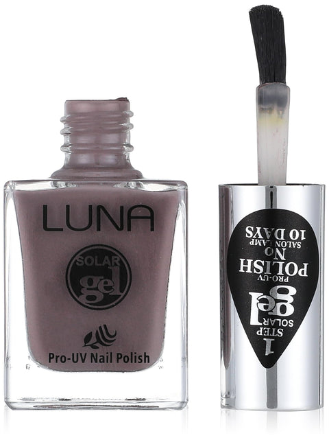 Luna Solar gel nail polish - ash grey no.1014 - 10 ml