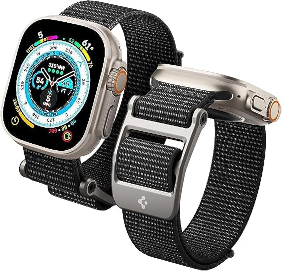 Ultra Band Designed for Apple Watch Ultra (49mm), Series 8/7 (45mm), Series SE2/6/SE/5/4 (44mm) and Series 3/2/1 (42mm) Nylon Strap - by Next store