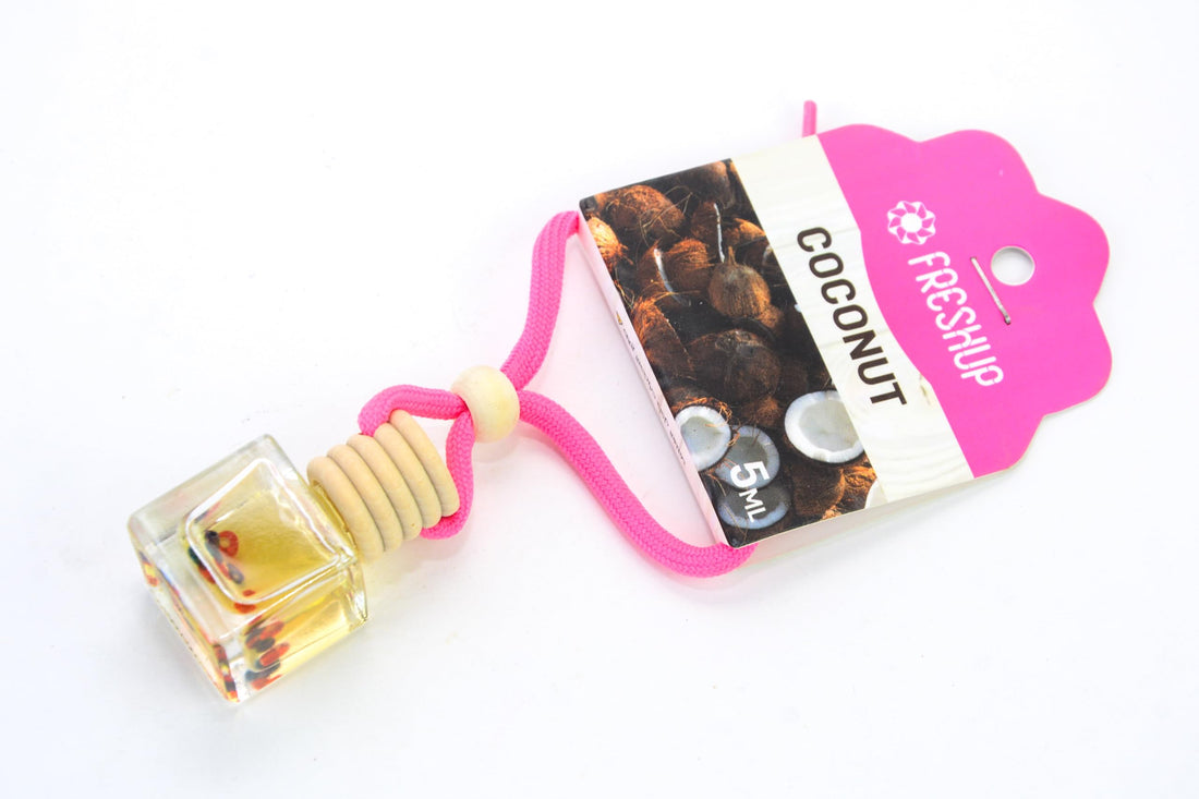 Generic Freshup Car Air freshener 5ml bottle - Coconut (Color May Vary)