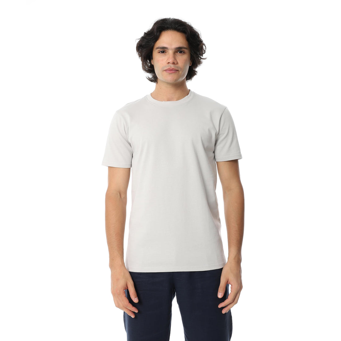 Andora Mens Oversize Round Collar Plain Half Sleeves Western
