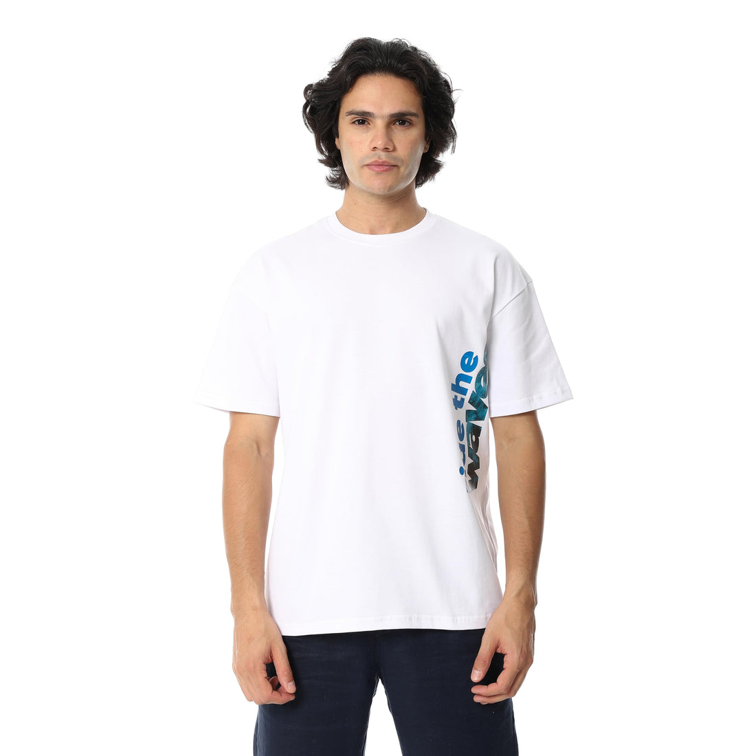 Andora Mens Short Sleeves Oversized Printed Western