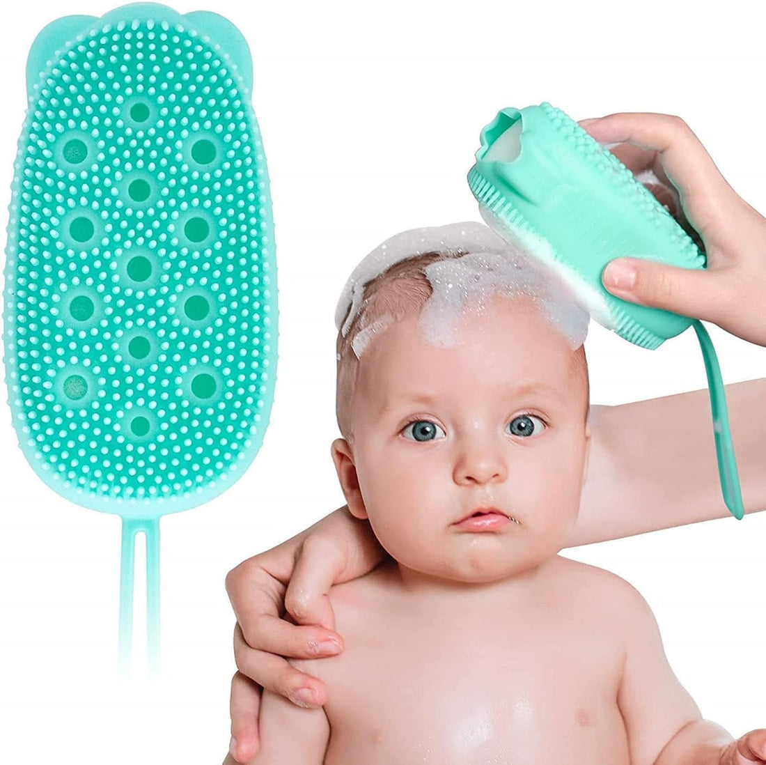 Silicone Bath Body Brush Exfoliating Massage Silicone Loofah Body Scrubber, Rubber Shower Sponge, Double Sided Scrub Body Brush for Whole Body Deep Clean, multicolor-1pc