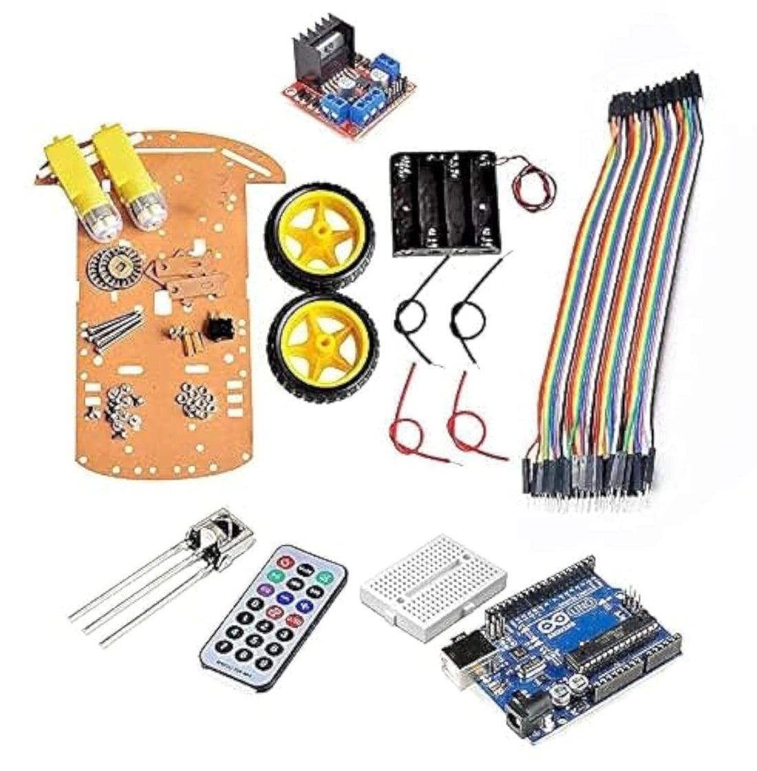 Arduino Uno R3 Smart IR Car Robot - Full Kit