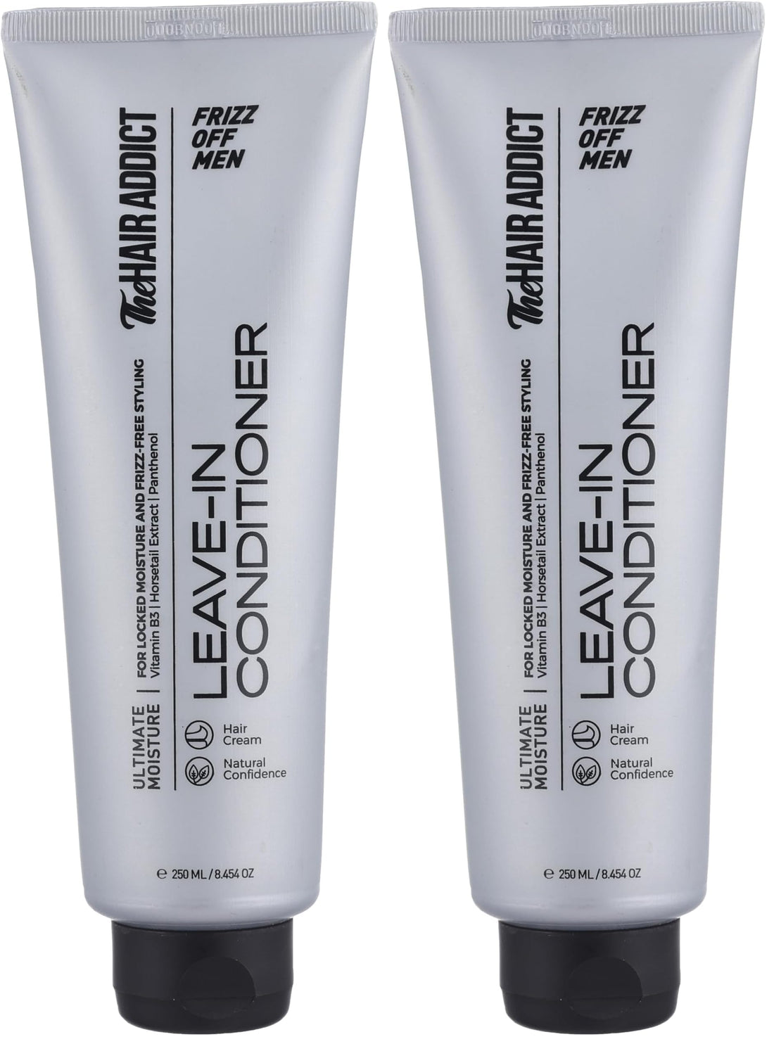 The Hair Addict Frizz Off Men Leave-In Conditioner 250Ml (Pack of 2)