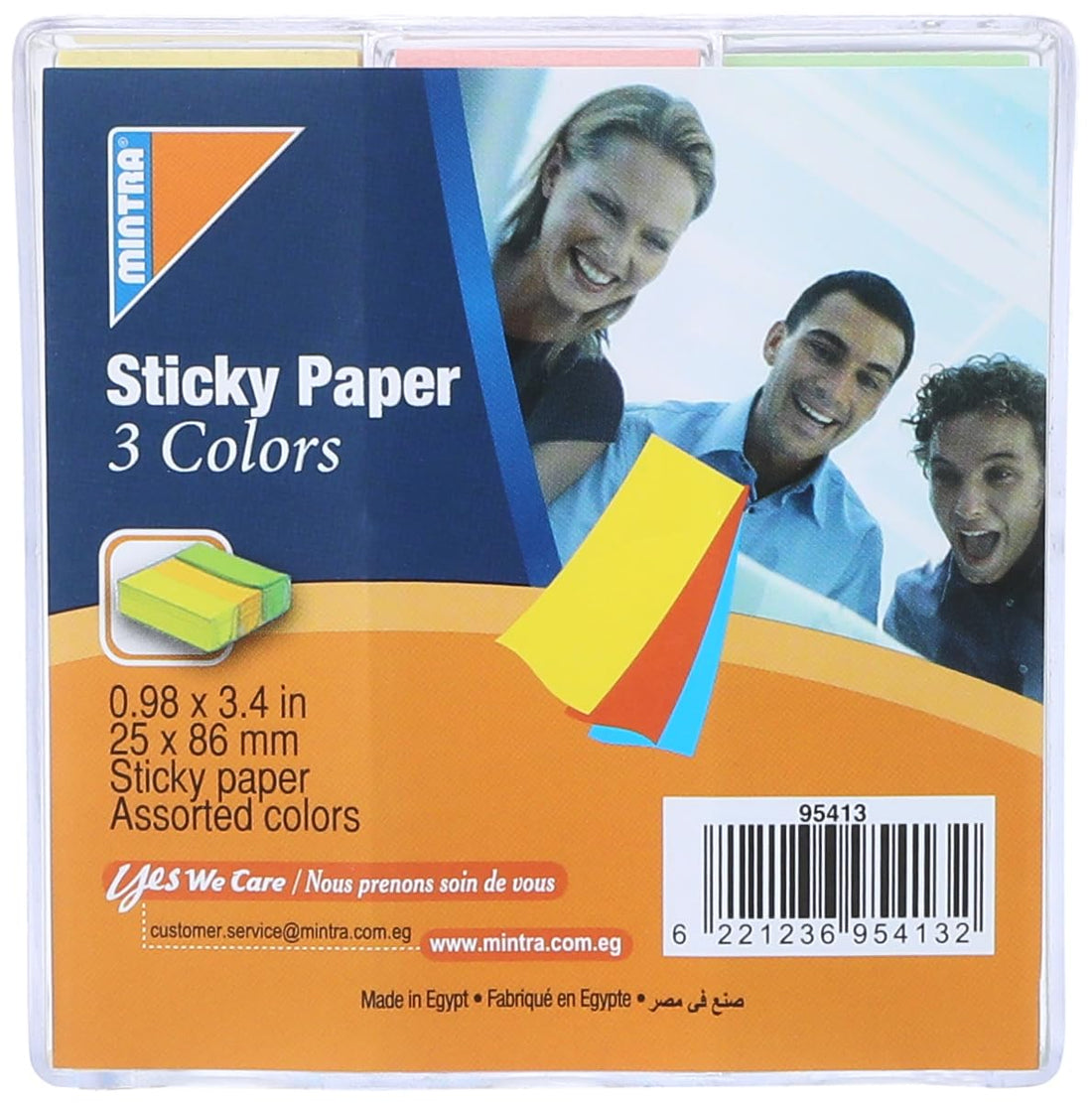 Mintra sticky notes, 25x86 mm - multi color