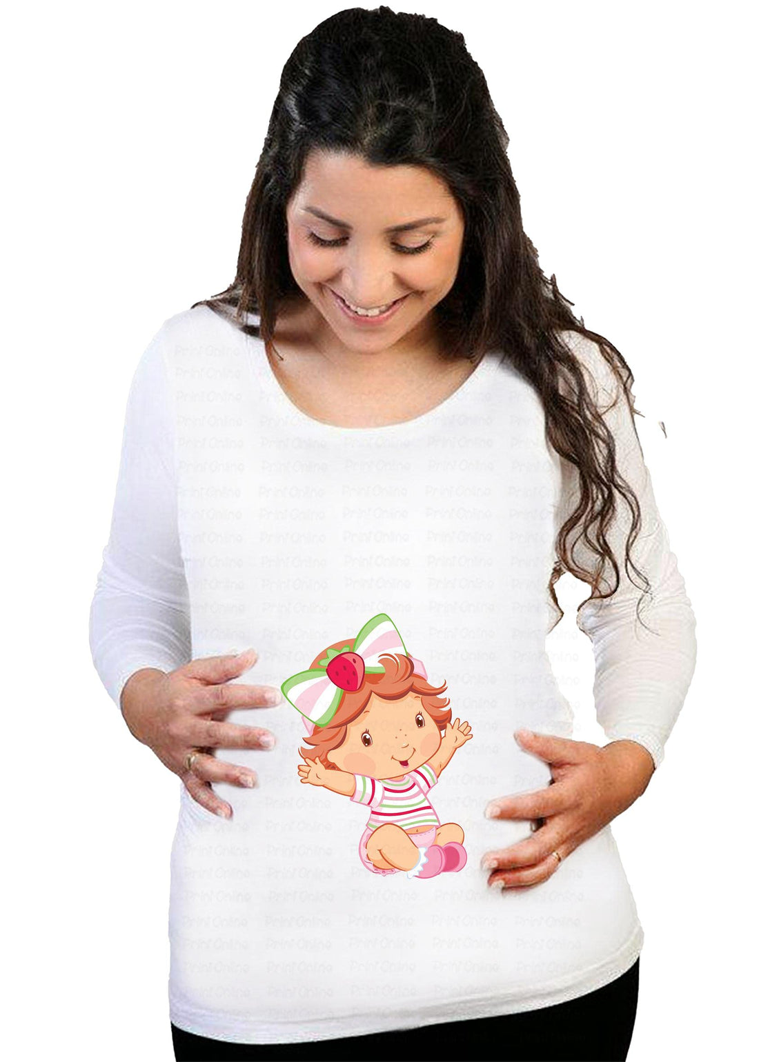 Print Online Maternity Top For Women - 2725514832968