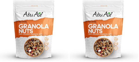 Abu Auf Crispy Granola with Nuts - 350 gm (Pack of 2)