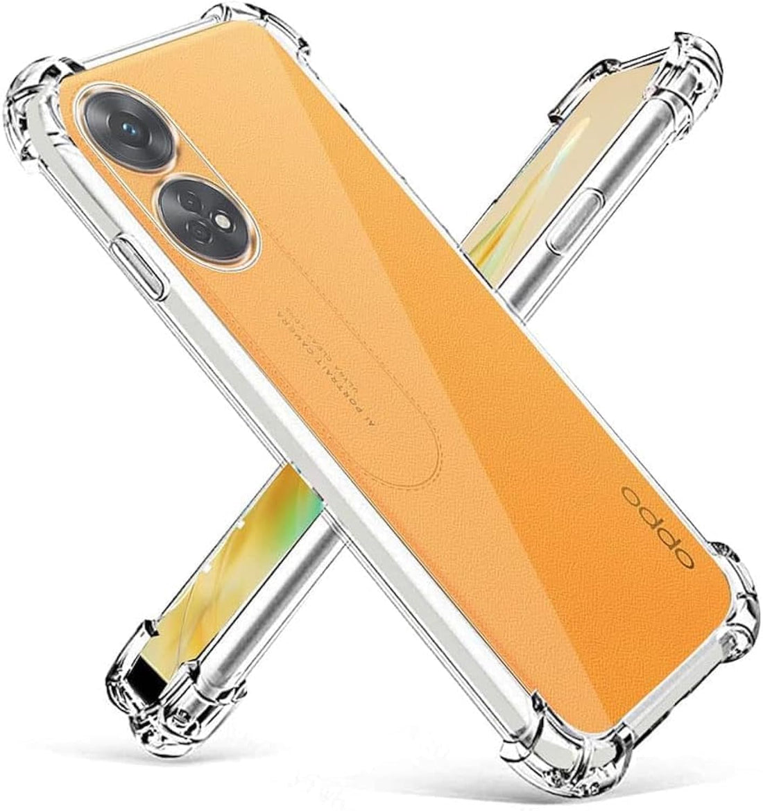 Zubitech Case for OPPO Reno 8T 4G Clear Case Cover (not for 5G Version) Soft Flexible Transparent Silicone TPU Back Cover with Camera Protection and Shockproof Bumper for OPPO Reno8 T 4G Clear