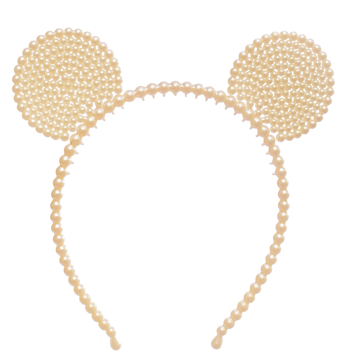 Pearl-Beaded Headband - Offwhite