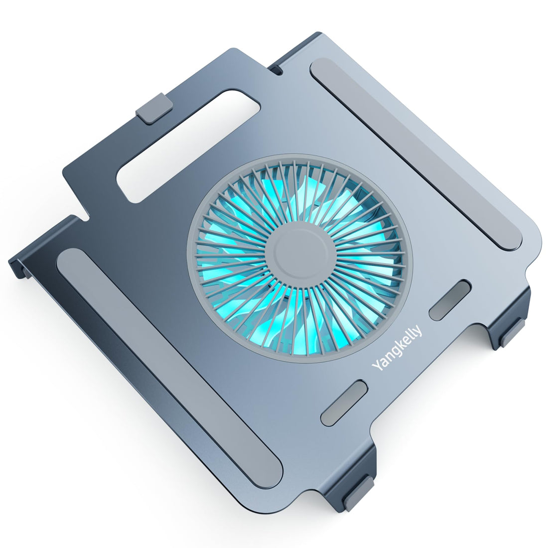Yangkelly Laptop Stand Fan Radiator Notebook Holder Dissipate Heat Computer Riser Aluminum Alloy Elevator