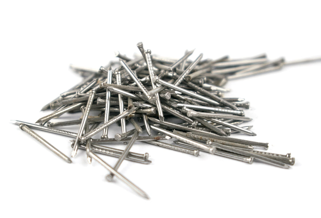 Screws City 1.6mm x 30mm Plain Steel Oval Lost Head Joinery Nails Small Head (Pack of 250)