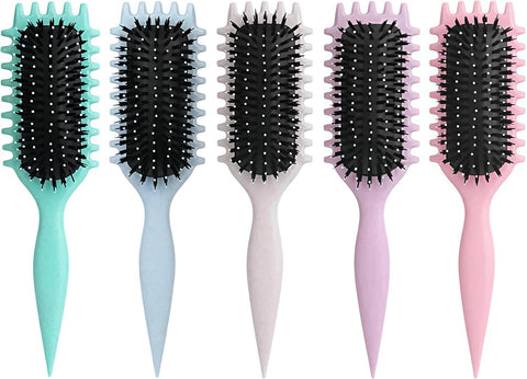 Curl Defining Brush, 1 PCS Curly Hair Brush, Brush for Curly Hair, for Combing and Shaping Men's and Women's Curls to Reduce Pulling (Random Color)