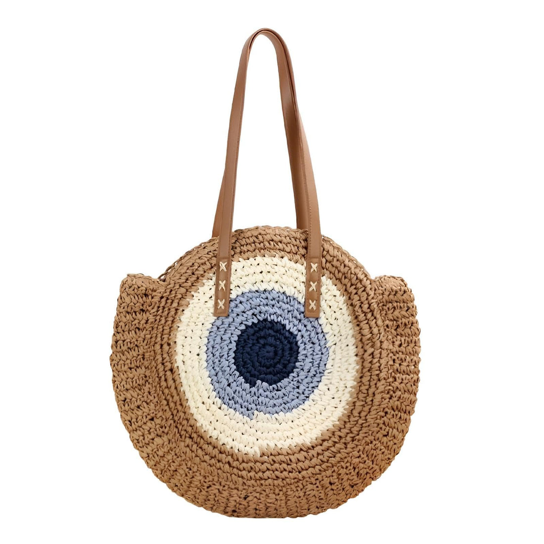 Straw Bag - Elegant Hand Woven Rattan Crossbody Purse for Women, Perfect Top Handle Shoulder Handbag for Beach Travel, Summer Vacation, and Daily Casual Outings with Natural Texture.