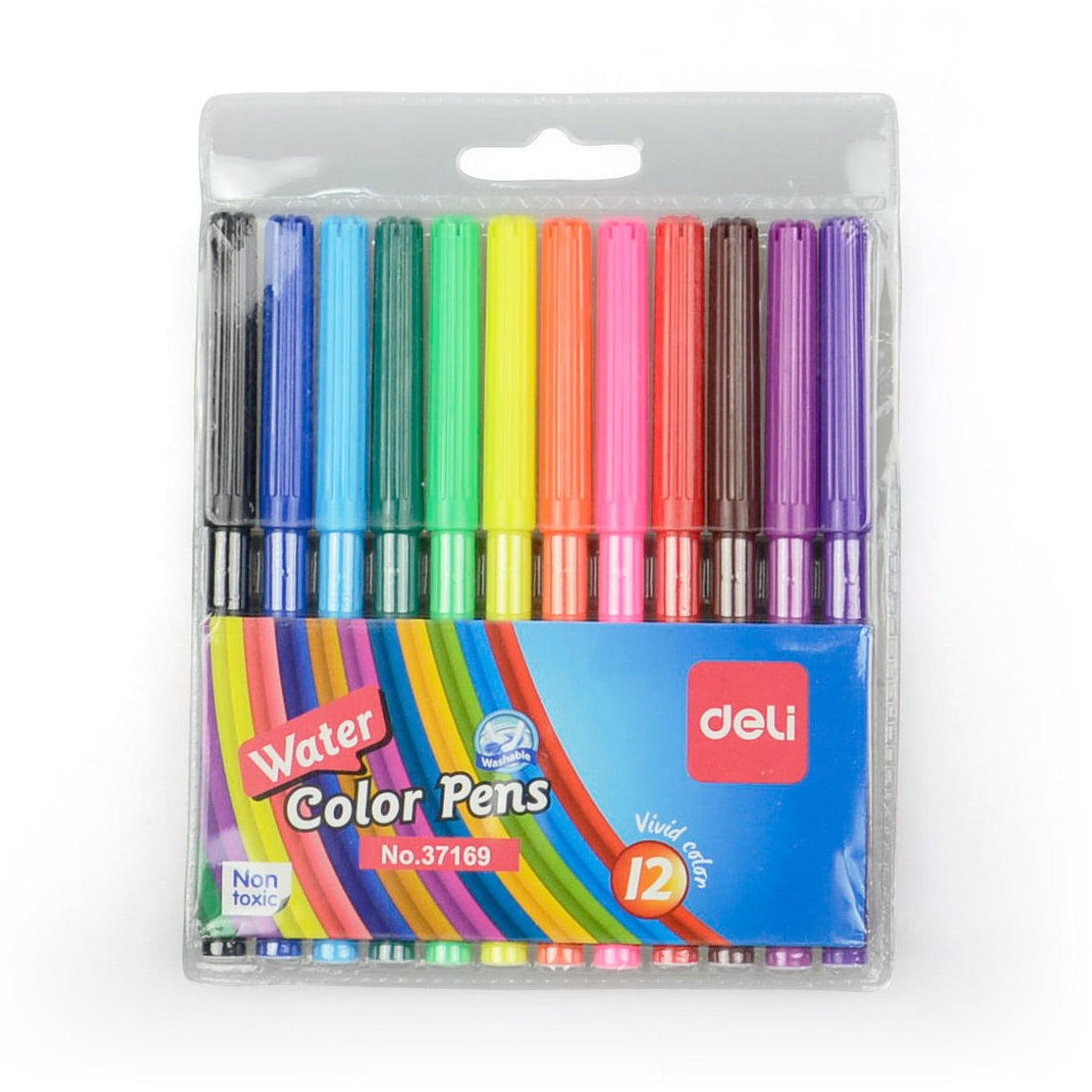 Deli Water Coloring Pens - 12 colors